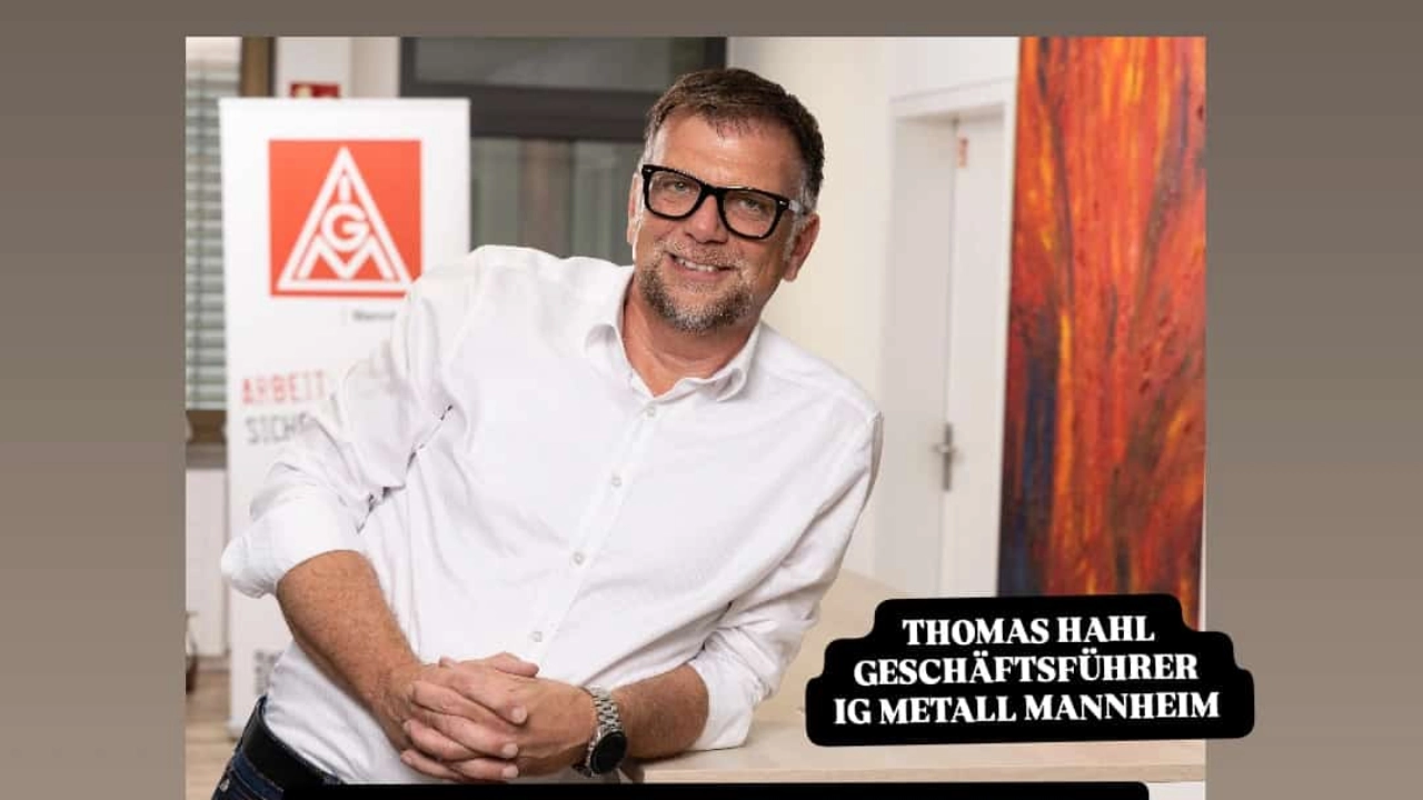 Thomas Hahl, 1. Bevollmächtigter/ Geschäftsführer IG Metall Mannheim