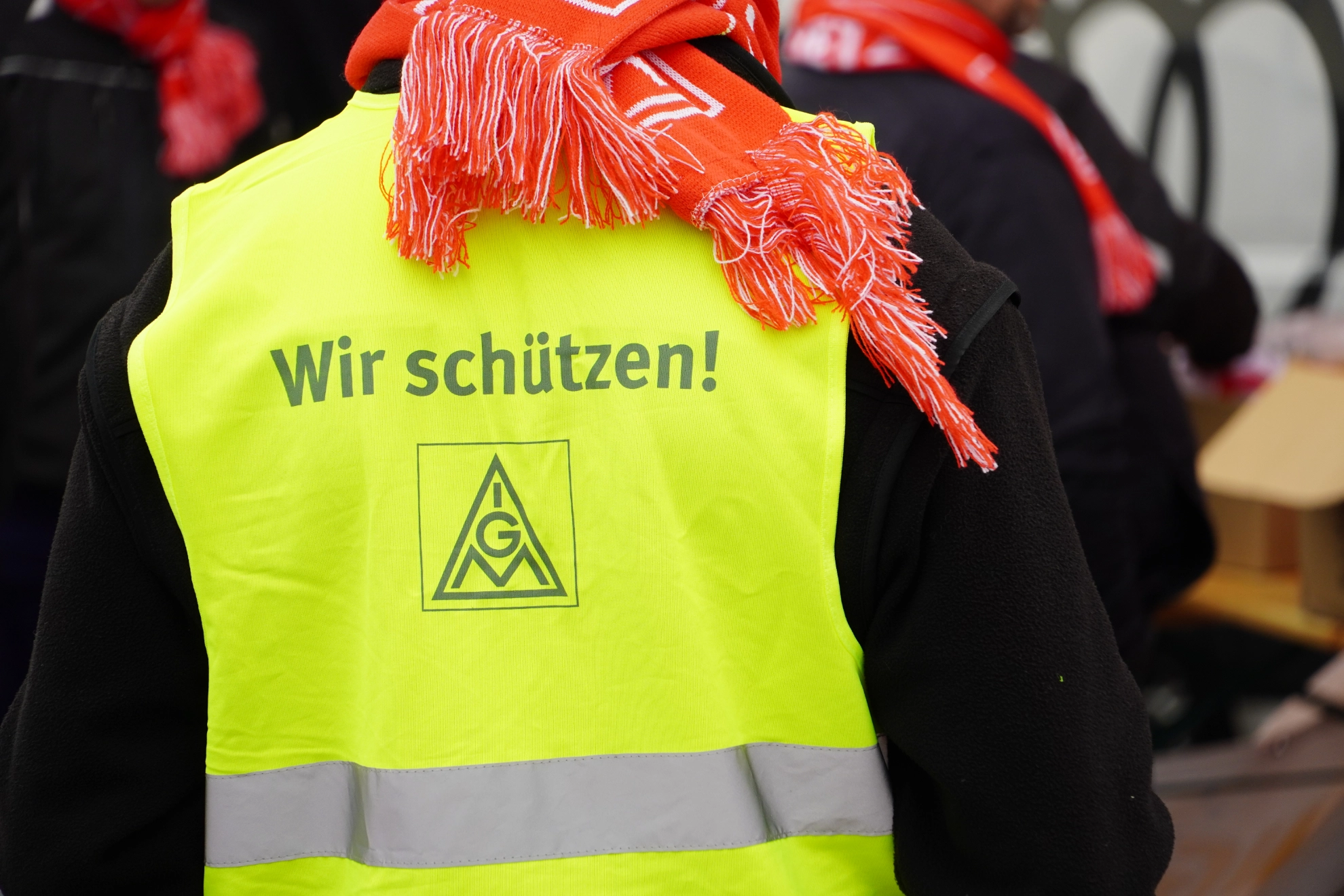 Streikweste wir schützen