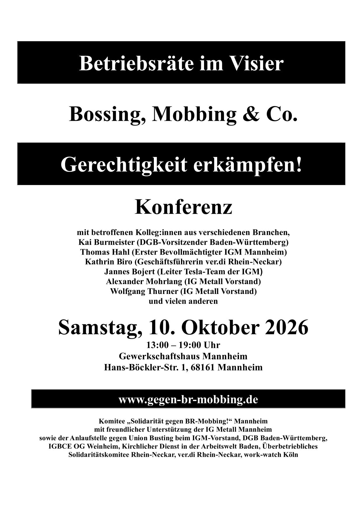Betriebsräte im Visier - Einladung