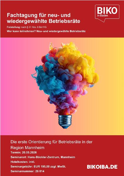 Fachtagung für neue und wiedergewählte BR