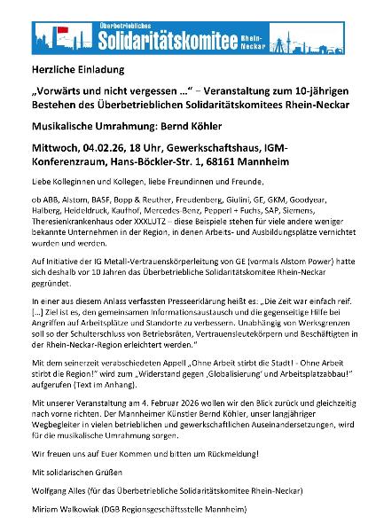 Solikommitee 10 Jahre