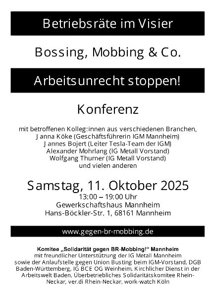 Einladung Konferenz Betriebsräte im Visier
