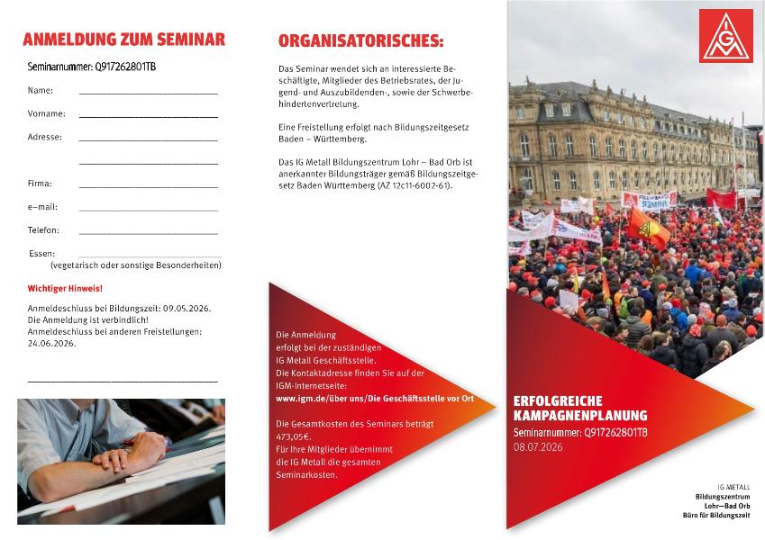Tarifbewegung M+E 2026