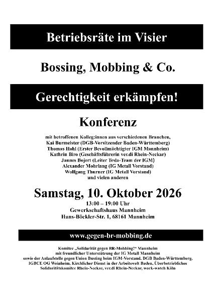 Betriebsräte im Visier - Einladung