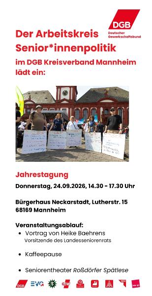 Einladung Jahrestagung DGB Seniorinnen